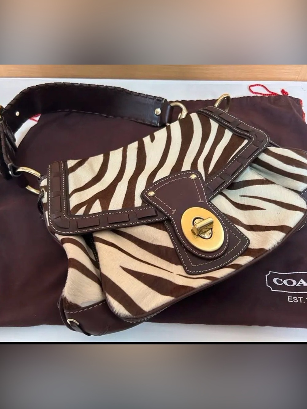 ISO Coach Zebra Ali purse - don’t buy!!